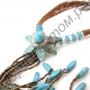 Ожерелье artificial turquoise bohemia necklace